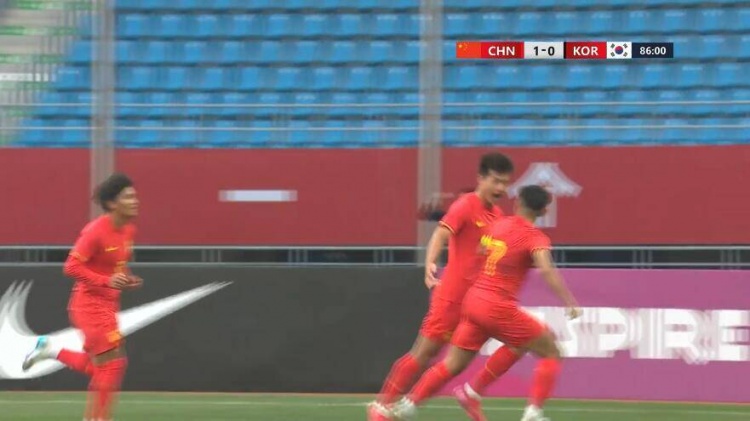 U22國足1-0韓國全場數(shù)據(jù)：控球率49%落后韓國，10射7正領先對手